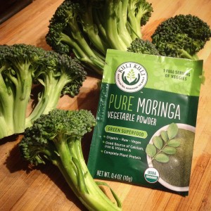Broccoli and Moringa for Soup